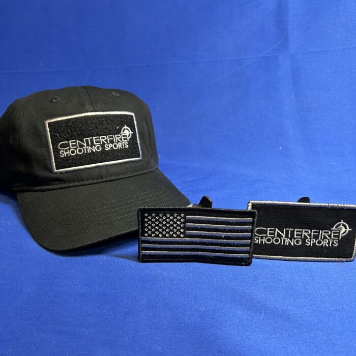 Centerfire Shooting Sports Hat Black Patch Logo Hat Centerfire